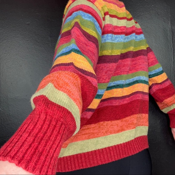 Y2K rainbow stripped turtle neck ☄️ - Picture 4 of 4